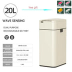 Nueva bote de basura de inducción inteligente para el hogar con tapa, inodoro, cocina, gran capacidad, sala de estar, embalaje automático, cubo de basura
