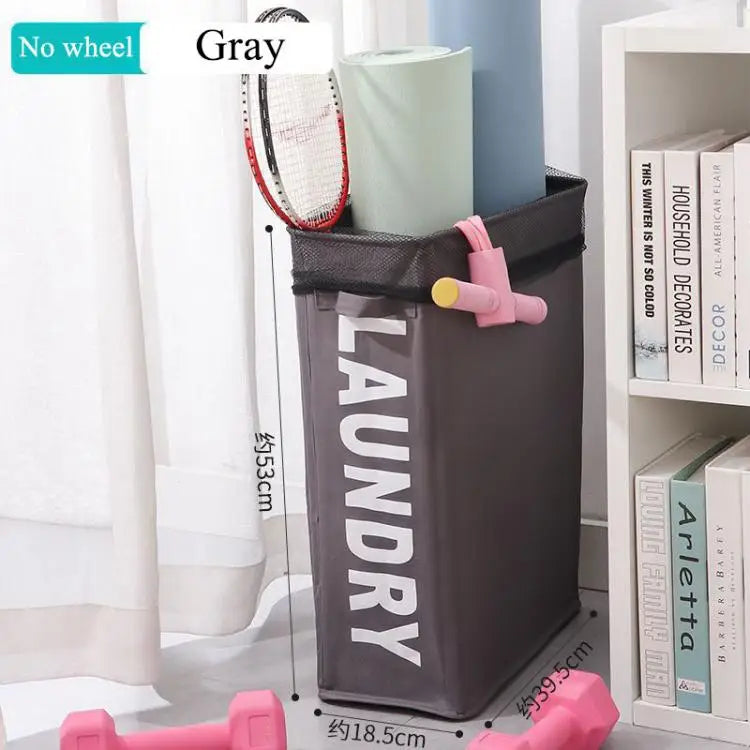 Cesta para la colada con ruedas, cesta de almacenamiento para esterilla de Yoga de gran capacidad, bolsa de almacenamiento de ropa sucia impermeable plegable multifuncional