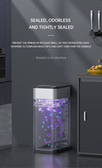 Nueva bote de basura de inducción inteligente para el hogar con tapa, inodoro, cocina, gran capacidad, sala de estar, embalaje automático, cubo de basura