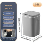 Cubo de basura inteligente de 20L para baño, cubo de basura con Sensor automático, cubo de basura eléctrico, papelera impermeable para cocina, basura de reciclaje
