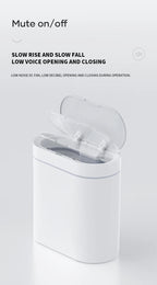Cubo de basura con Sensor inteligente de 8L/7L, cubo de basura electrónico automático para el hogar, cubo de basura para cocina, inodoro, impermeable, cubo con Sensor de costura estrecha