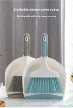 Mini escoba de escritorio y recogedor, herramientas de limpieza para el hogar y la Oficina, plástico de tamaño pequeño, azul cielo, gris, turquesa, opciones disponibles