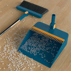 Juego de escoba y pala plegable para el hogar, barredor de plástico, cocina, suelo de madera, escoba y cuchara para pelo de mascotas, herramientas, producto de limpieza