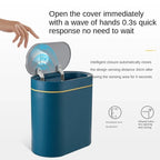 Cubo de basura con Sensor inteligente de 8L/7L, cubo de basura electrónico automático para el hogar, cubo de basura para cocina, inodoro, impermeable, cubo con Sensor de costura estrecha