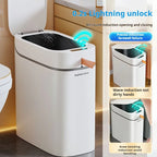 JOYBOS cubo de basura con Sensor inteligente con bolsa de adsorción automática, cubo de basura recargable para el hogar, inodoro, sala de estar y hogar