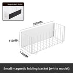 Cesta de lavandería para el hogar, tambor de baño, lavadora, cesta para ropa sucia, agujero libre de hierro, baske magnético plegable para ropa sucia
