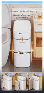 JOYBOS cubo de basura con Sensor inteligente con bolsa de adsorción automática, cubo de basura recargable para el hogar, inodoro, sala de estar y hogar