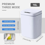 Cubo de basura inteligente de 20L para baño, cubo de basura con Sensor automático, cubo de basura eléctrico, papelera impermeable para cocina, basura de reciclaje