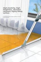 Escoba mágica de silicona para suelo de baño, rascador de limpieza para el baño del hogar, mango de plástico, uso seco y húmedo dos en uno