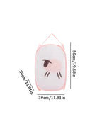Cesta de ropa sucia de malla plegable de dibujos animados
