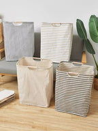 Bolsa plegable portátil de tela, cesta de almacenamiento impermeable para baño, para ropa sucia, venta al por mayor, 1 ud.
