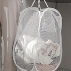 Cesta de lavandería de malla emergente plegable, cesto de ropa portátil para fácil lavado y almacenar ropa sucia, calcetines, juguetes, artículos diversos