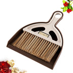 Mini escoba recogedor juego de plástico blanco cepillos de alta densidad para salpicadero de coche ordenador portátil limpieza Mini cepillo