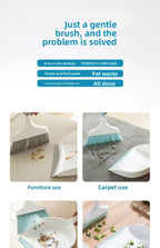 Mini escoba de escritorio y recogedor, herramientas de limpieza para el hogar y la Oficina, plástico de tamaño pequeño, azul cielo, gris, turquesa, opciones disponibles