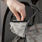 Cesta de lavandería de malla emergente plegable, cesto de ropa portátil para fácil lavado y almacenar ropa sucia, calcetines, juguetes, artículos diversos