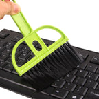 Juego de Mini cepillos de limpieza para teclado, escoba de plástico, recogedor, limpiador de estantería de escritorio multicolor, herramientas de limpieza pequeñas, 6 juegos